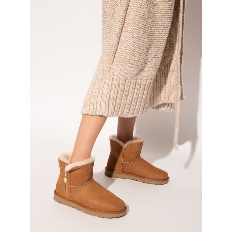 UGG Women's Bailey Zip Mini Boot - Side Zipper Ankle Boot