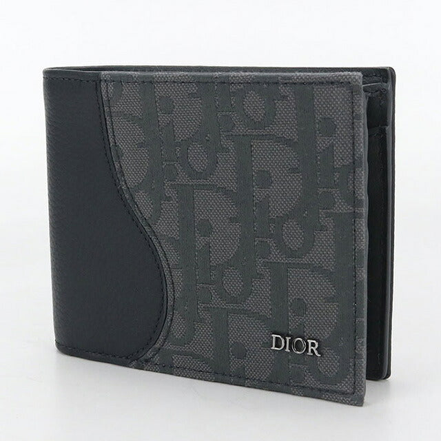 中古 ディオール 二つ折り財布 メンズ ブランド Dior サドル 2ADBC306