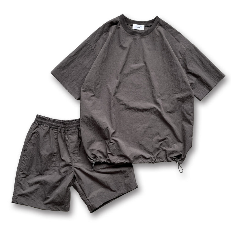 premium nylon setup / charcoal（プレミアムナイロンセットアップ