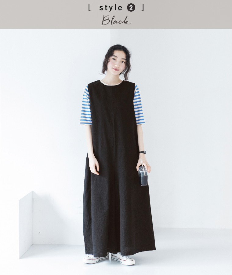 ラフに着られて、品よく決まる【Bliss bunch】季節を楽しむサロペット
