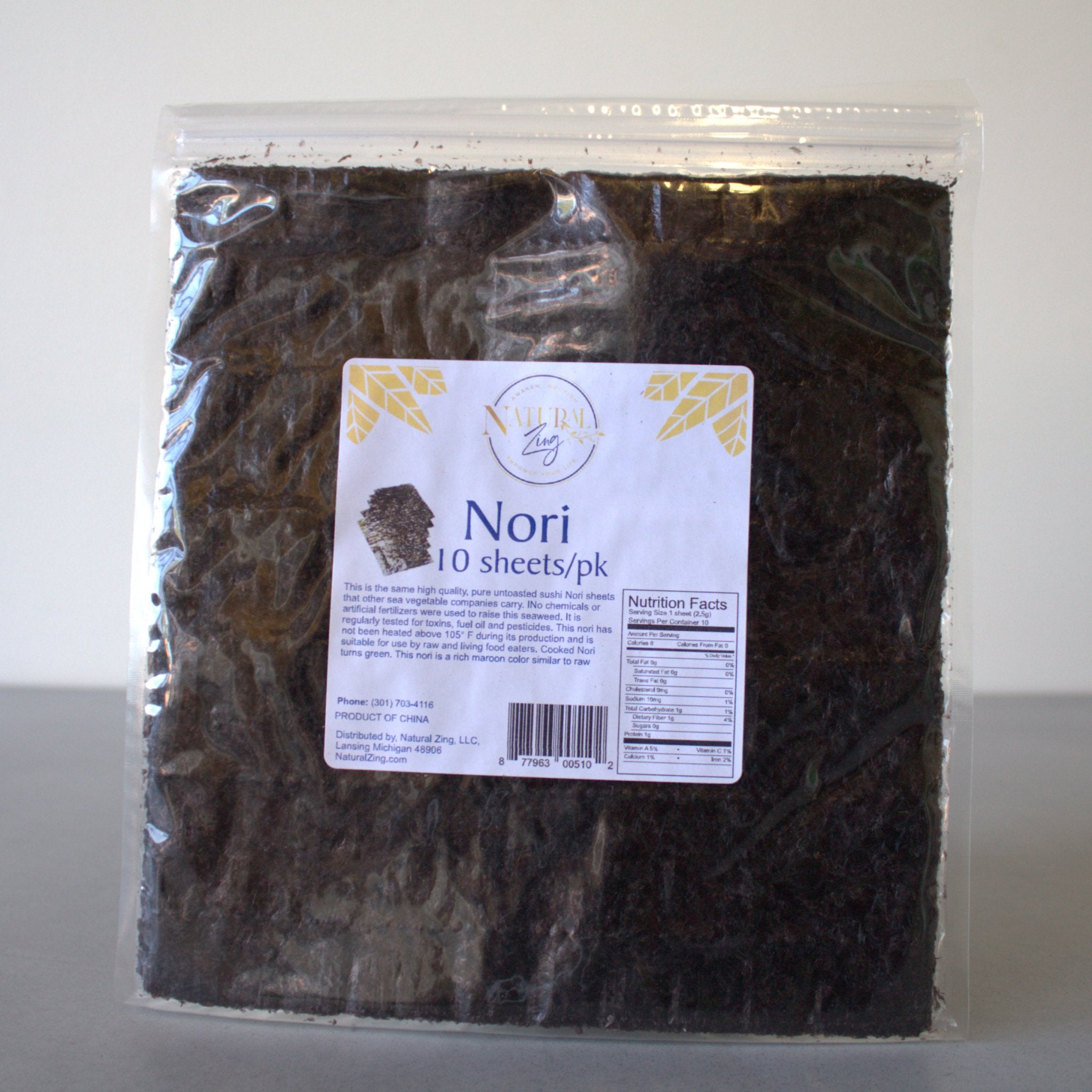 Nori Sheets – Natural Zing