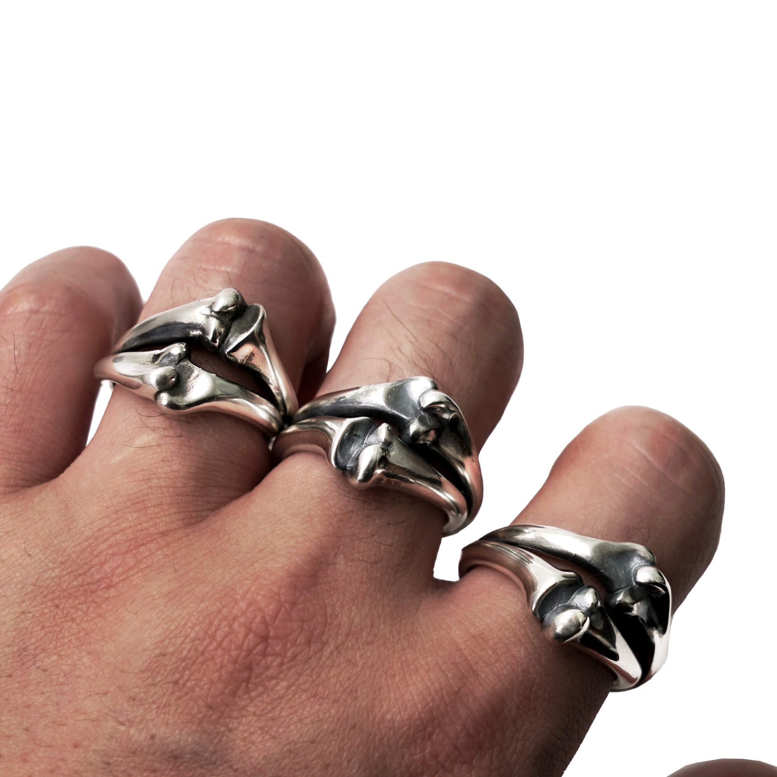 Werkstatt München Cross Ring Bones - Native Feather | 日本のGoro's