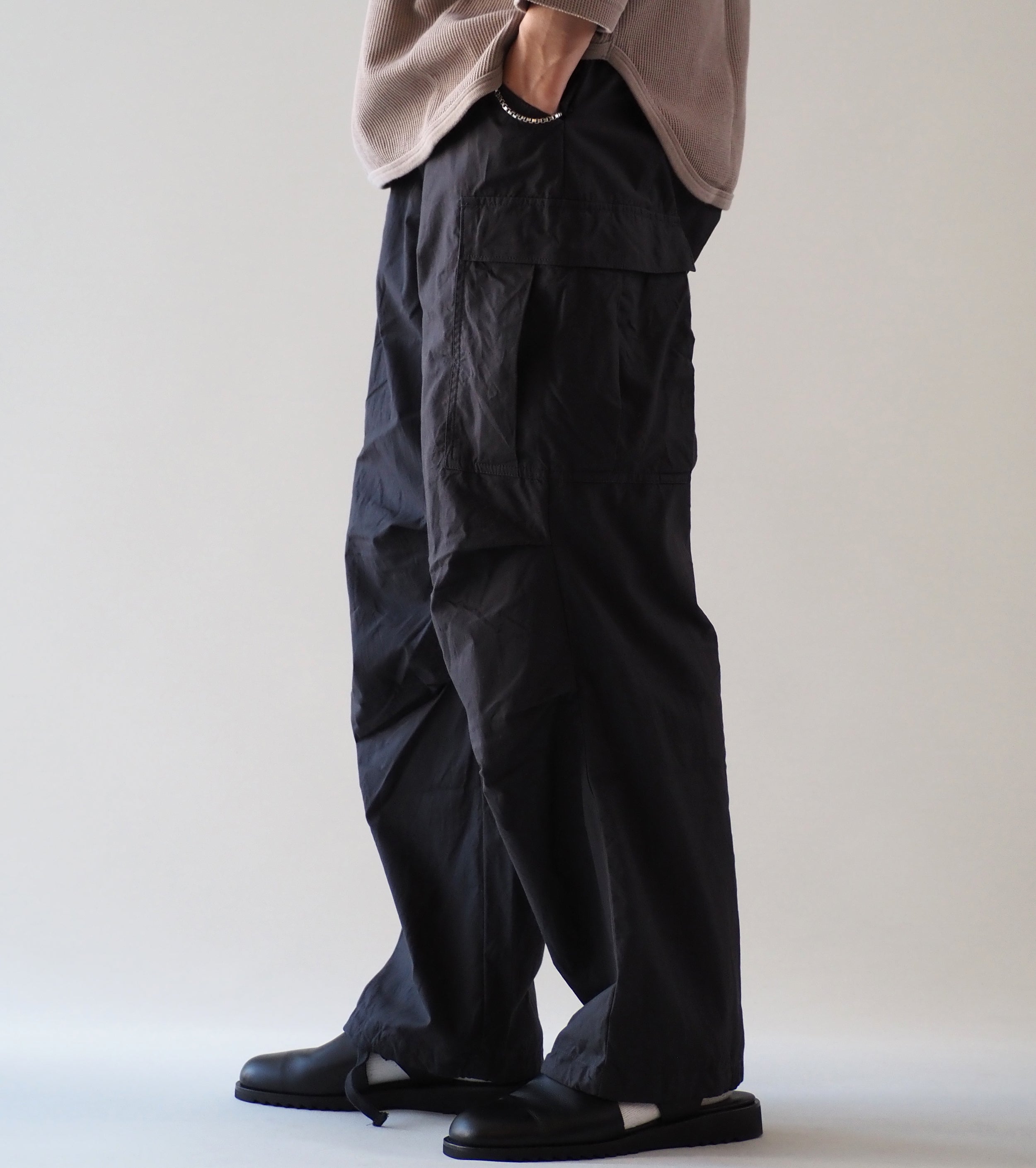 YAECA Like Wear M51 Field Pants , Charcoal (POPLIN) – Navyblue