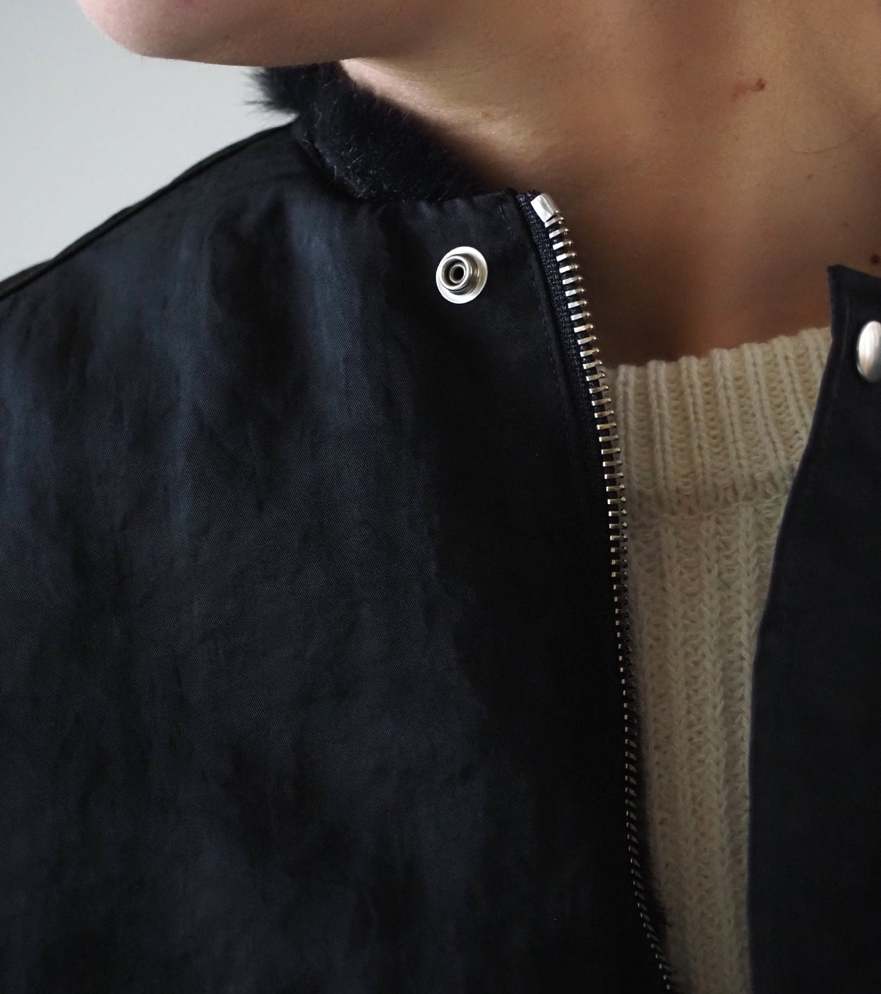 ALWEL REVERSIBLE SLEEVELESS JACKET ,Black – Navyblue