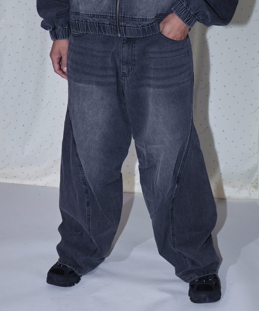 SEQUENZ（シークエンズ）】sqnz washed curve denim pants / カーブ