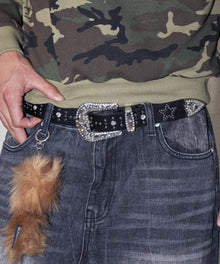SEQUENZ（シークエンズ）】SEQUENZ RHINE STONE BELT MEN / ベルト