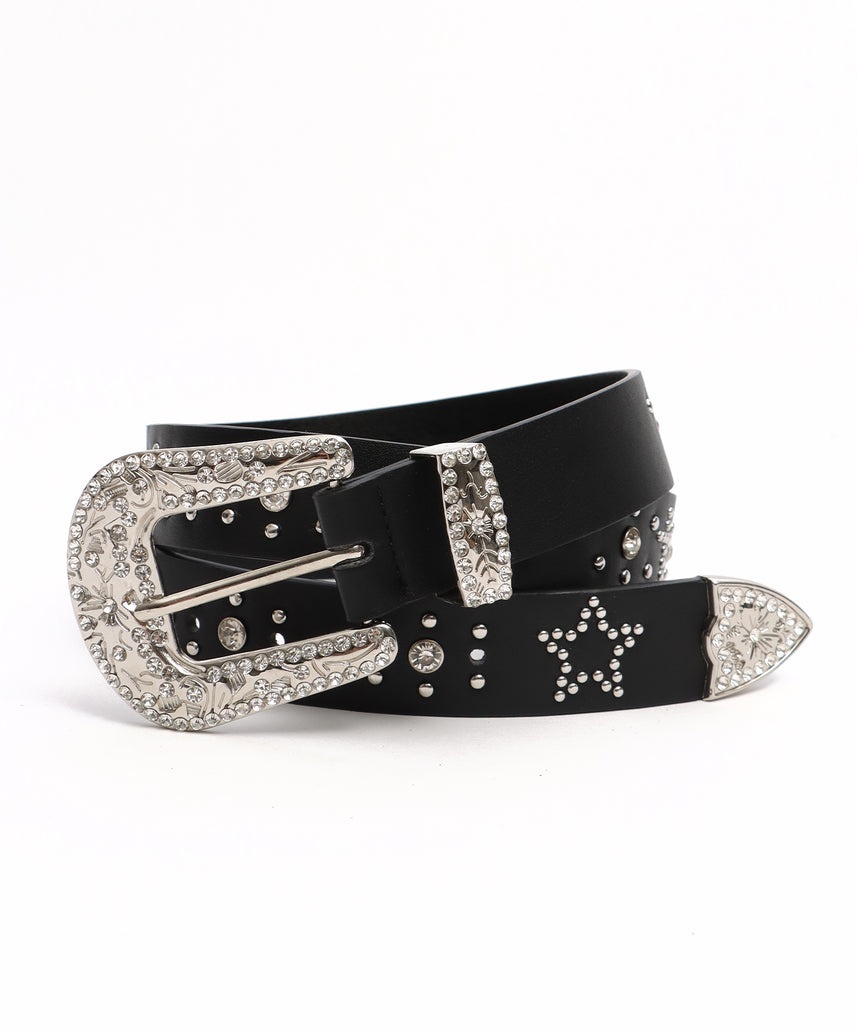 SEQUENZ（シークエンズ）】SEQUENZ RHINE STONE BELT MEN / ベルト
