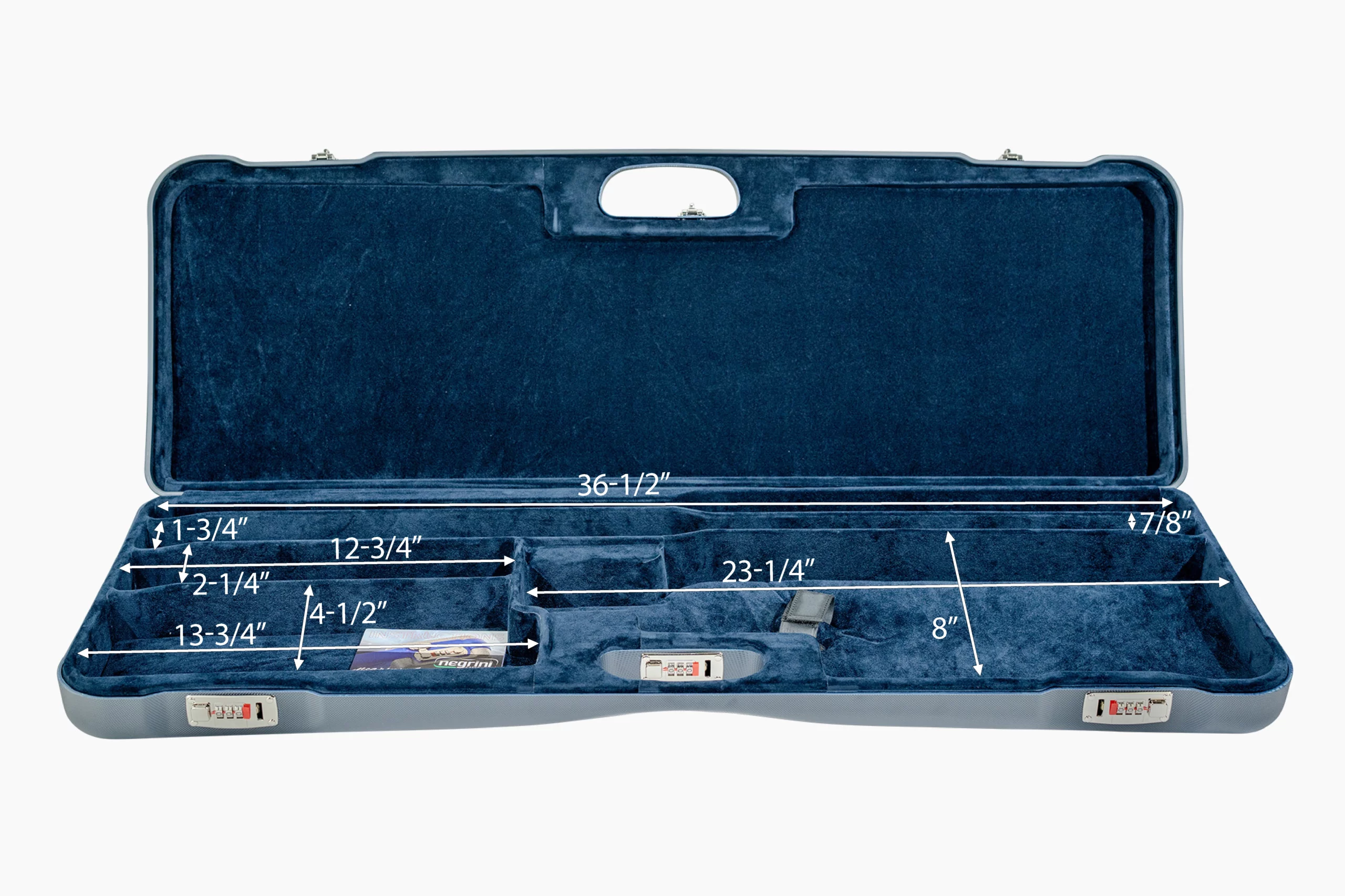 Negrini 1653LR Over Under Shotgun Hard Case
