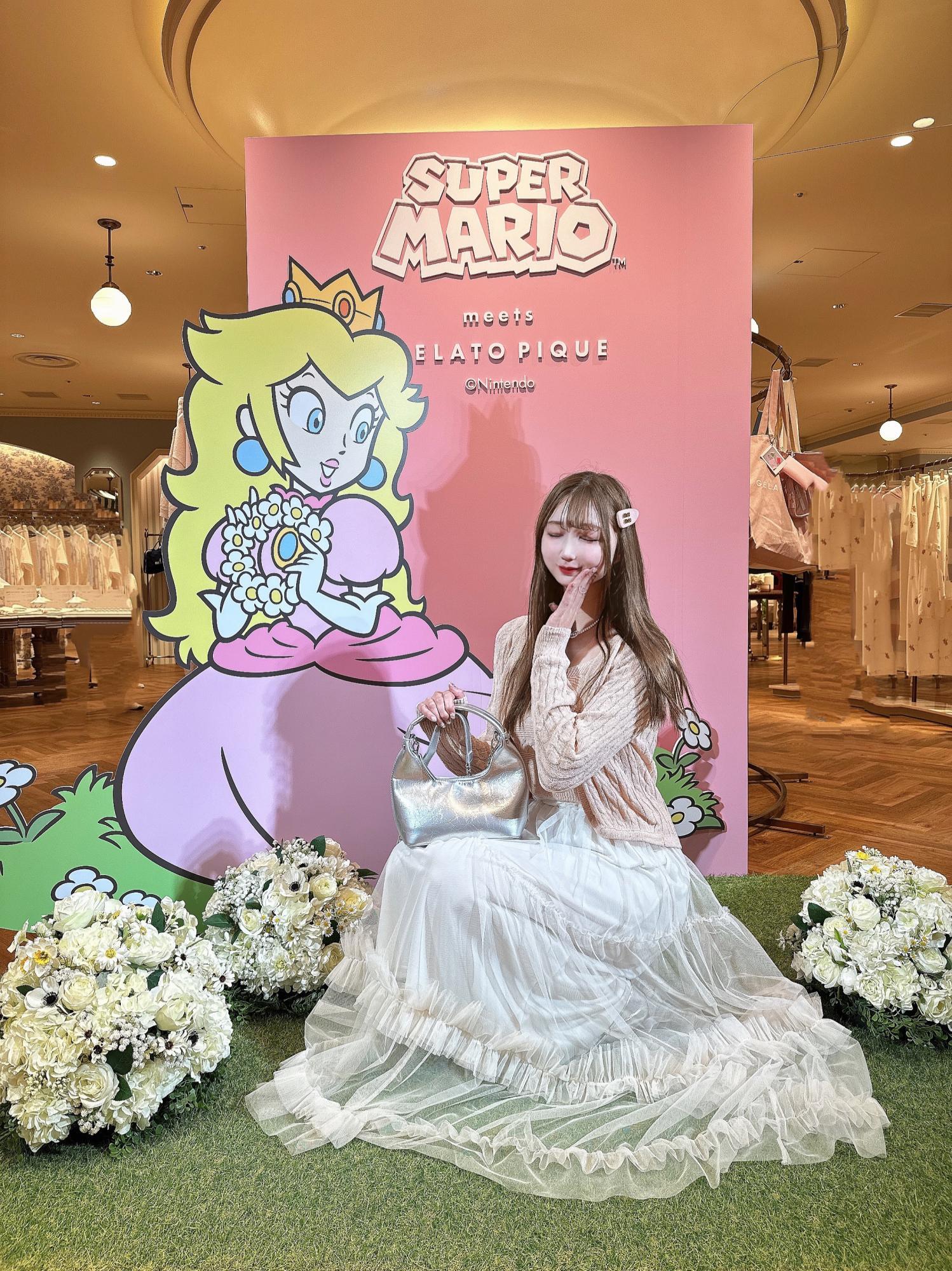 スーパーマリオ】ピーチ姫×ジェラートピケコラボ新発売！表参道ヒルズ