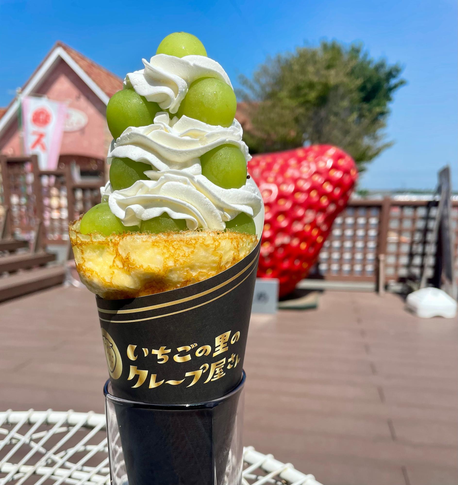 小山市】季節限定！極上ぶどう＆シャインマスカットのクレープがすごい