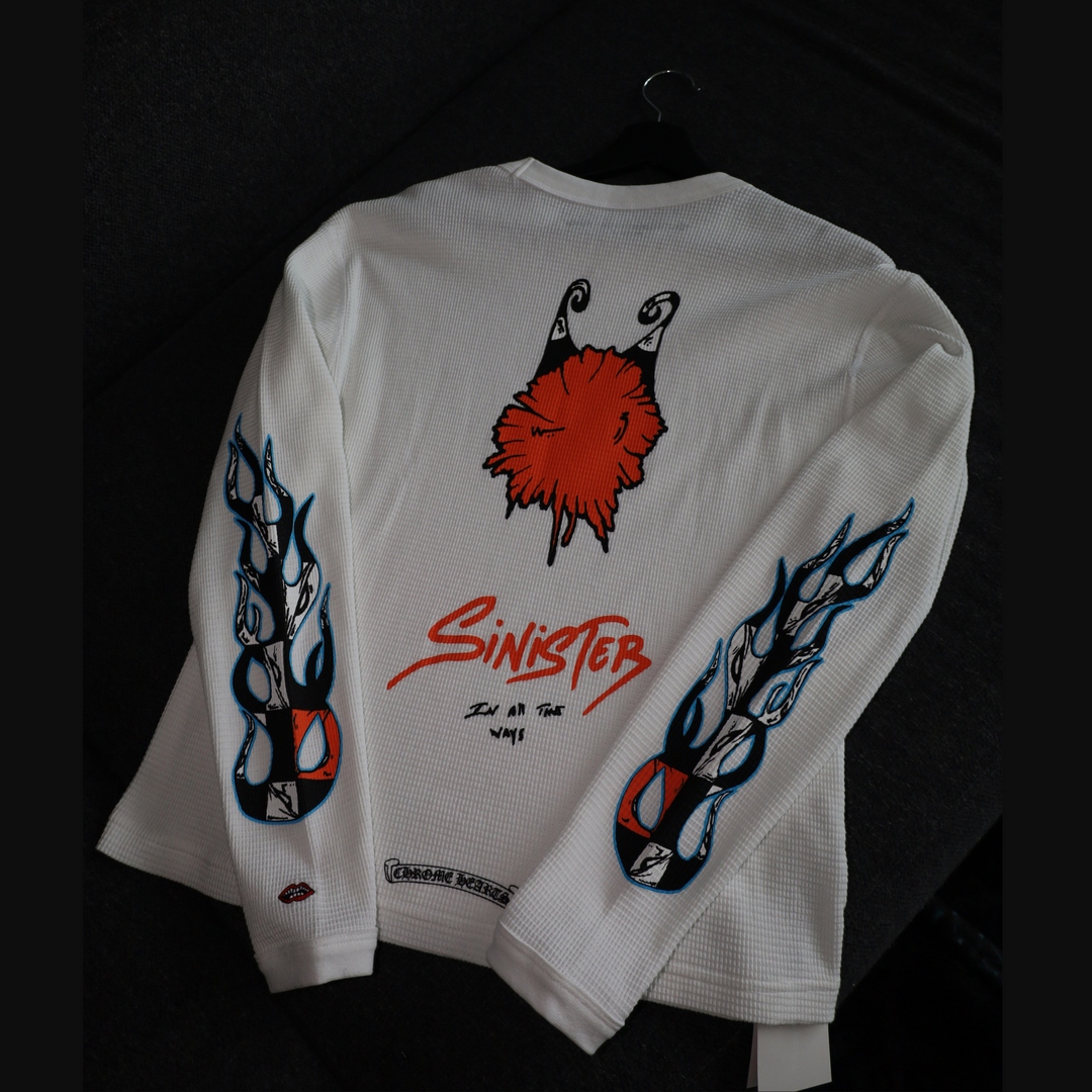 Matty Boy x Chrome Hearts Thermal White Long Sleeve – Limited T