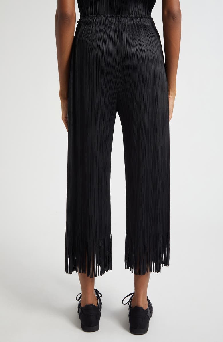 Pleats Please Issey Miyake Wave Pleated Fringe Trim Pants | Nordstrom