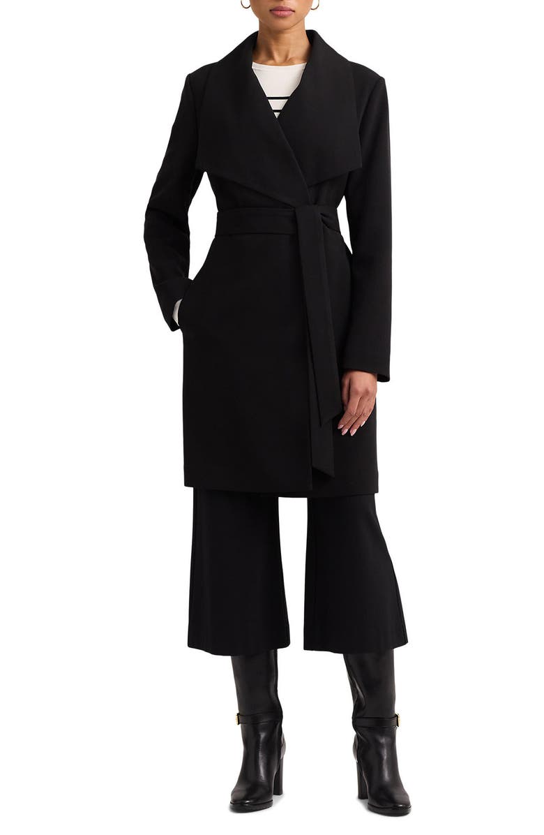 Lauren Ralph Lauren Drape Front Crepe Jacket | Nordstrom