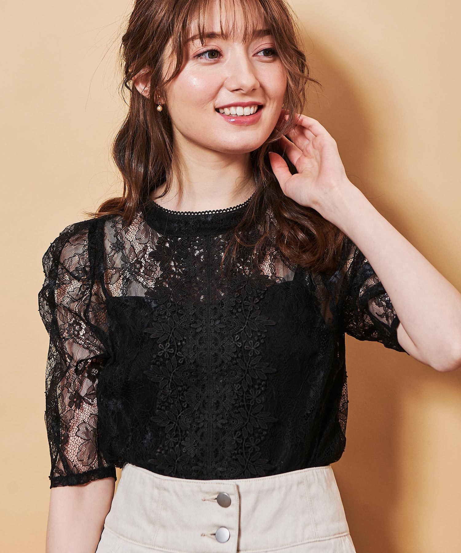 シアーレースブラウス | シャツ・ブラウス | NOELA OFFICIAL WEB STORE