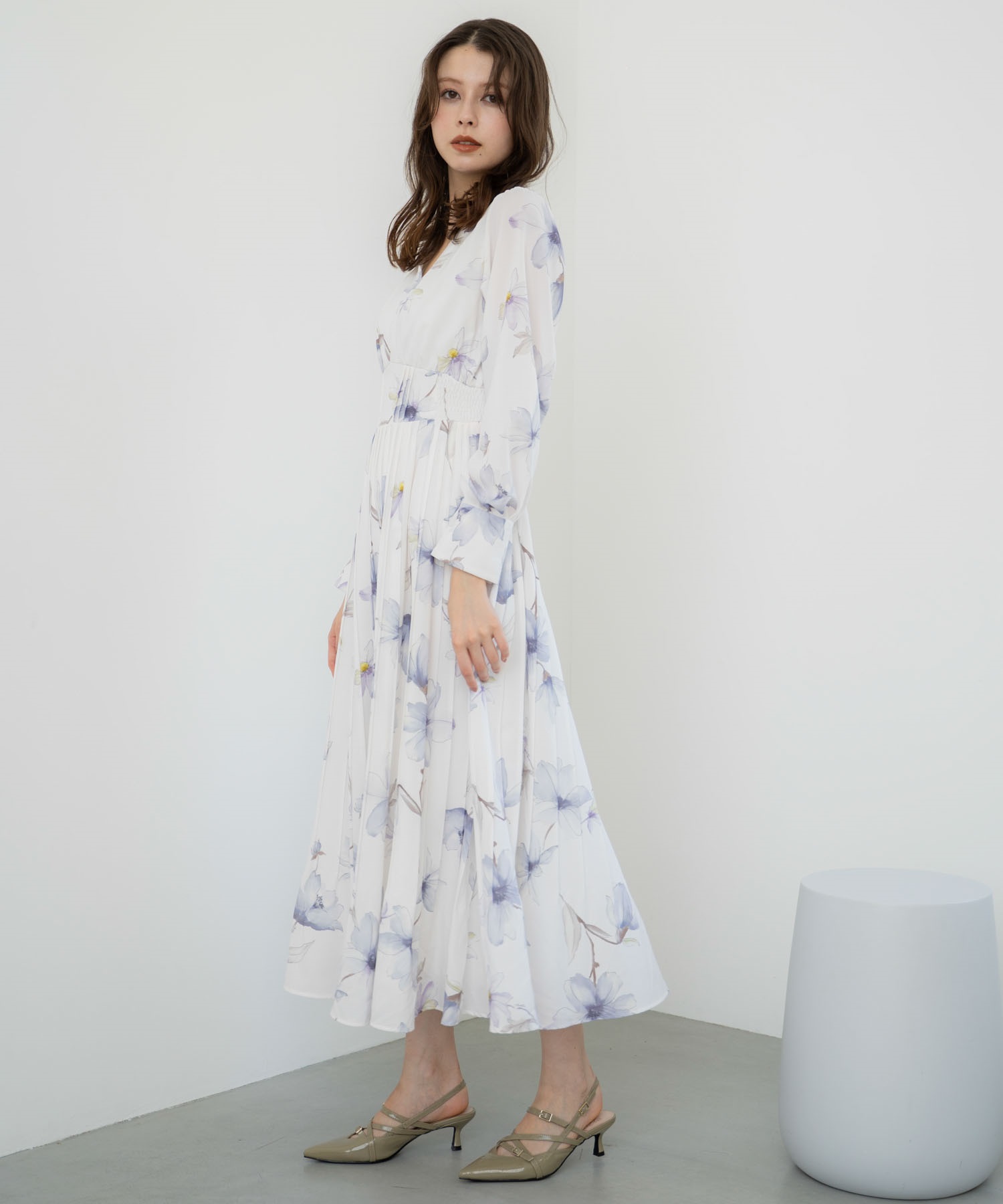 ビッグフラワープリーツワンピース | ロングワンピース | NOELA