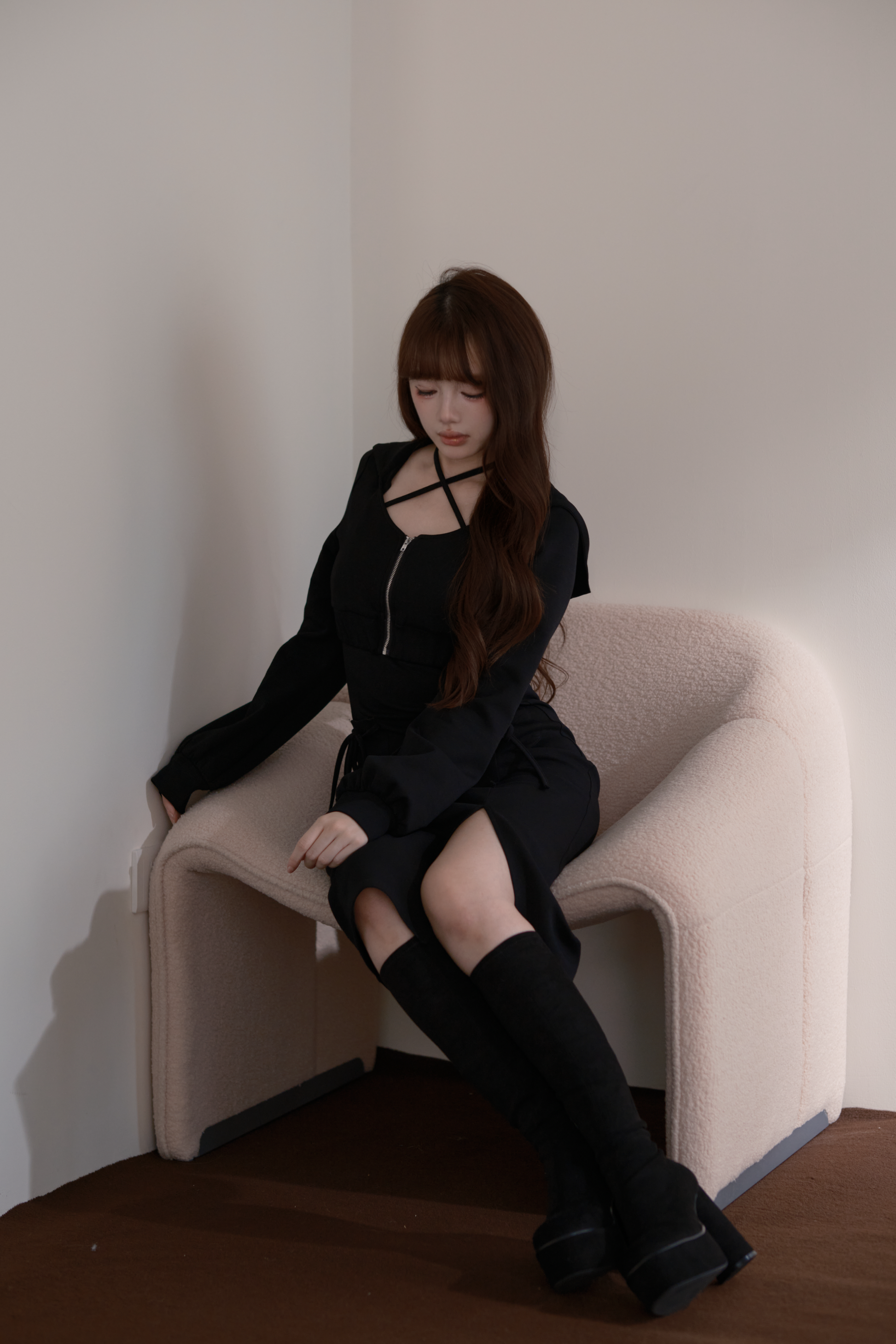 BunnyLis:リボンオフショルダーニットトップス – NoGenki