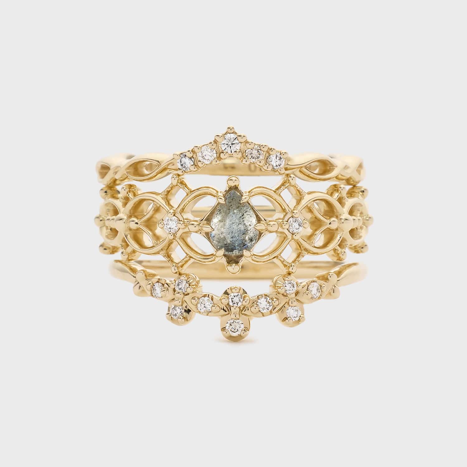 Pocket Ring】K10ダイヤモンドピンキーリング｜ピンキーリング