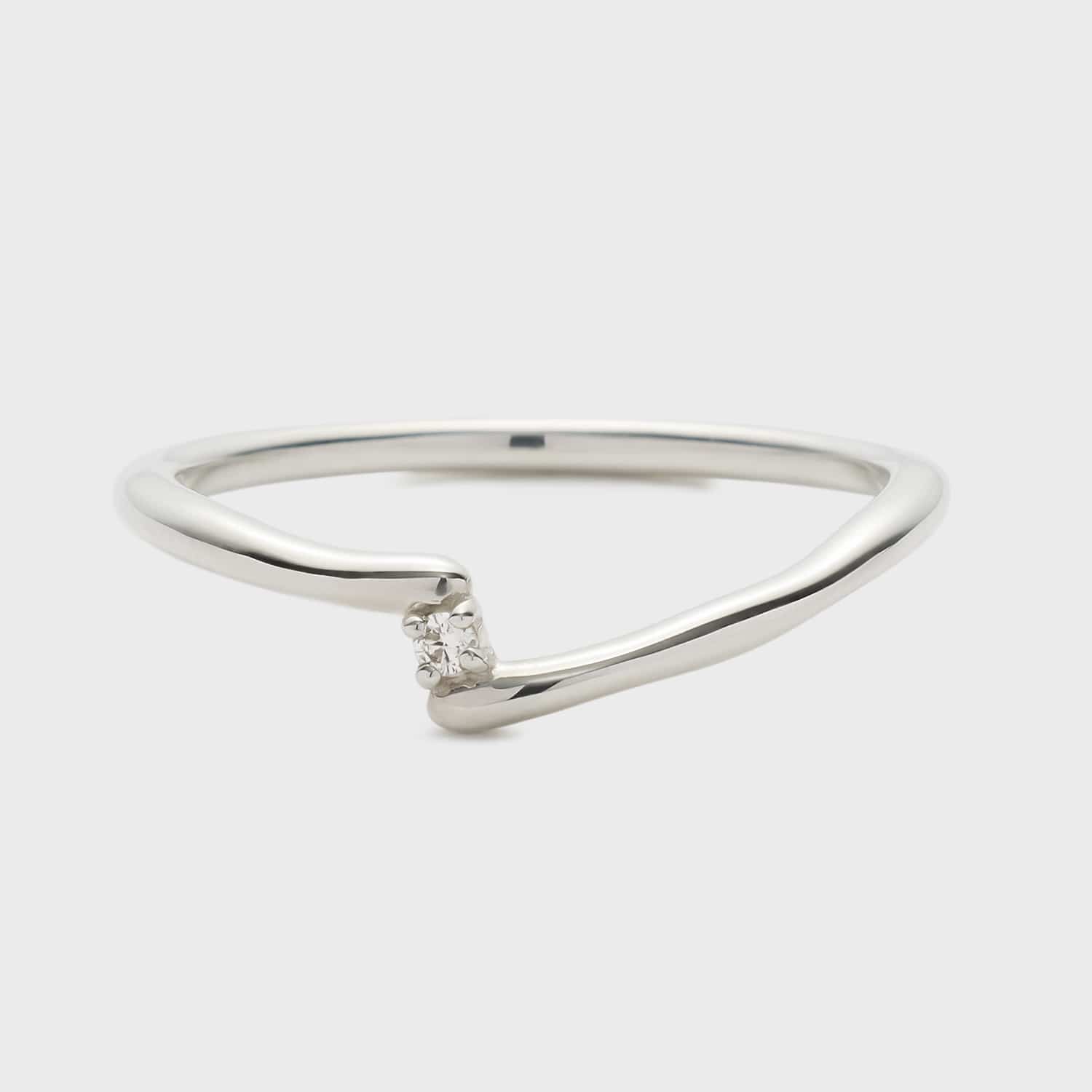 Plus Ring】シルバーダイヤモンドリング（0.01ct）｜リング｜ノジェス