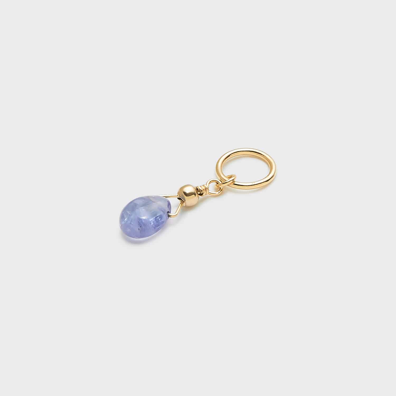 Tiny Charm】K10タンザナイトチャーム｜ネックレスチャーム｜ノジェス