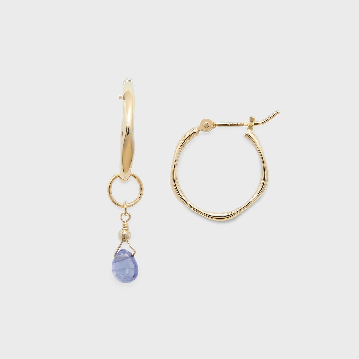 Tiny Charm】K10タンザナイトチャーム｜ネックレスチャーム｜ノジェス
