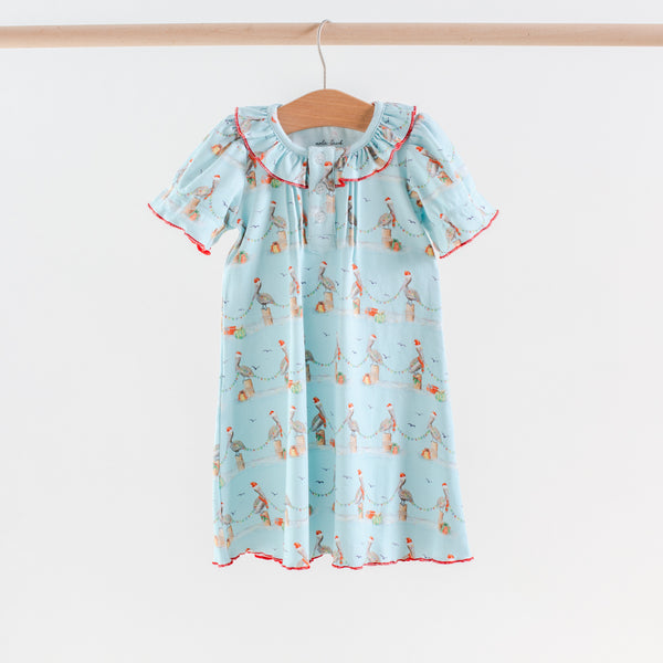 Pelican Wonderland Organic Short Sleeve Cotton Play Dress – Nola Tawk