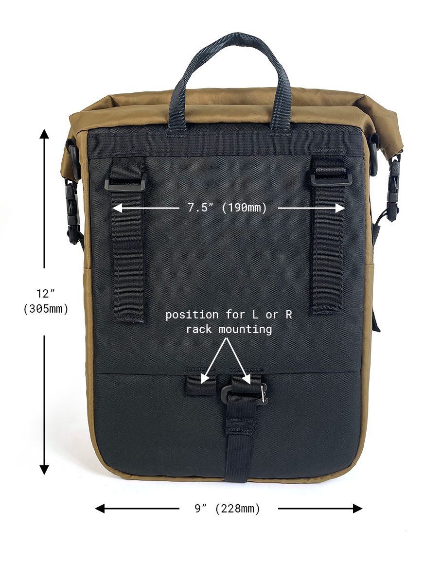 Adventure Micro Pannier 14L | Norths St Bags | Made in PDX
