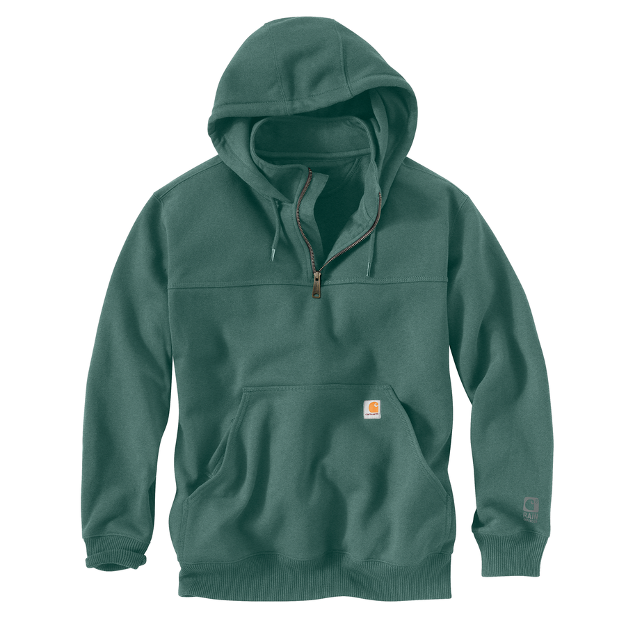 CARHARTT RAIN DEFENDER PAXTON HEAVYWEIGHT HOODED ZIP MOCK
