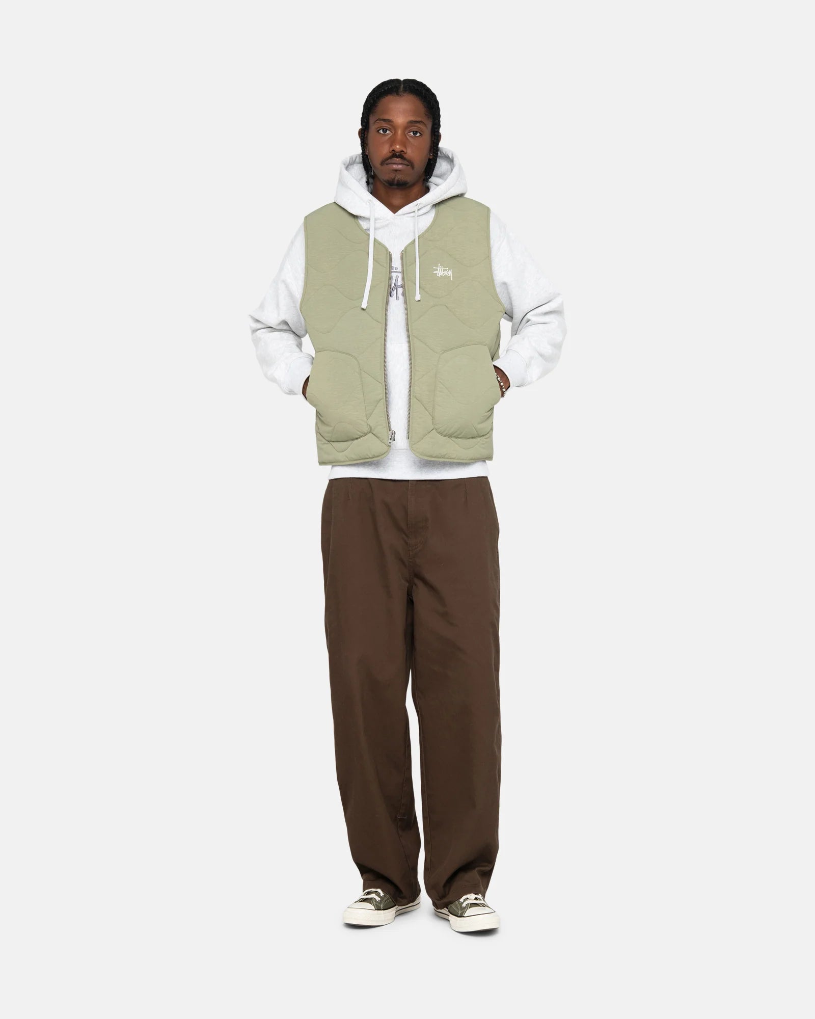 Stussy Recycled Nylon Liner Vest L
