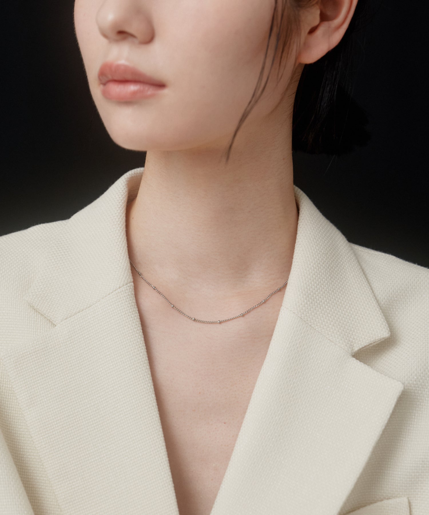 Glitter Chain Necklace［Stainless］ | 大人の毎日使えるネックレス