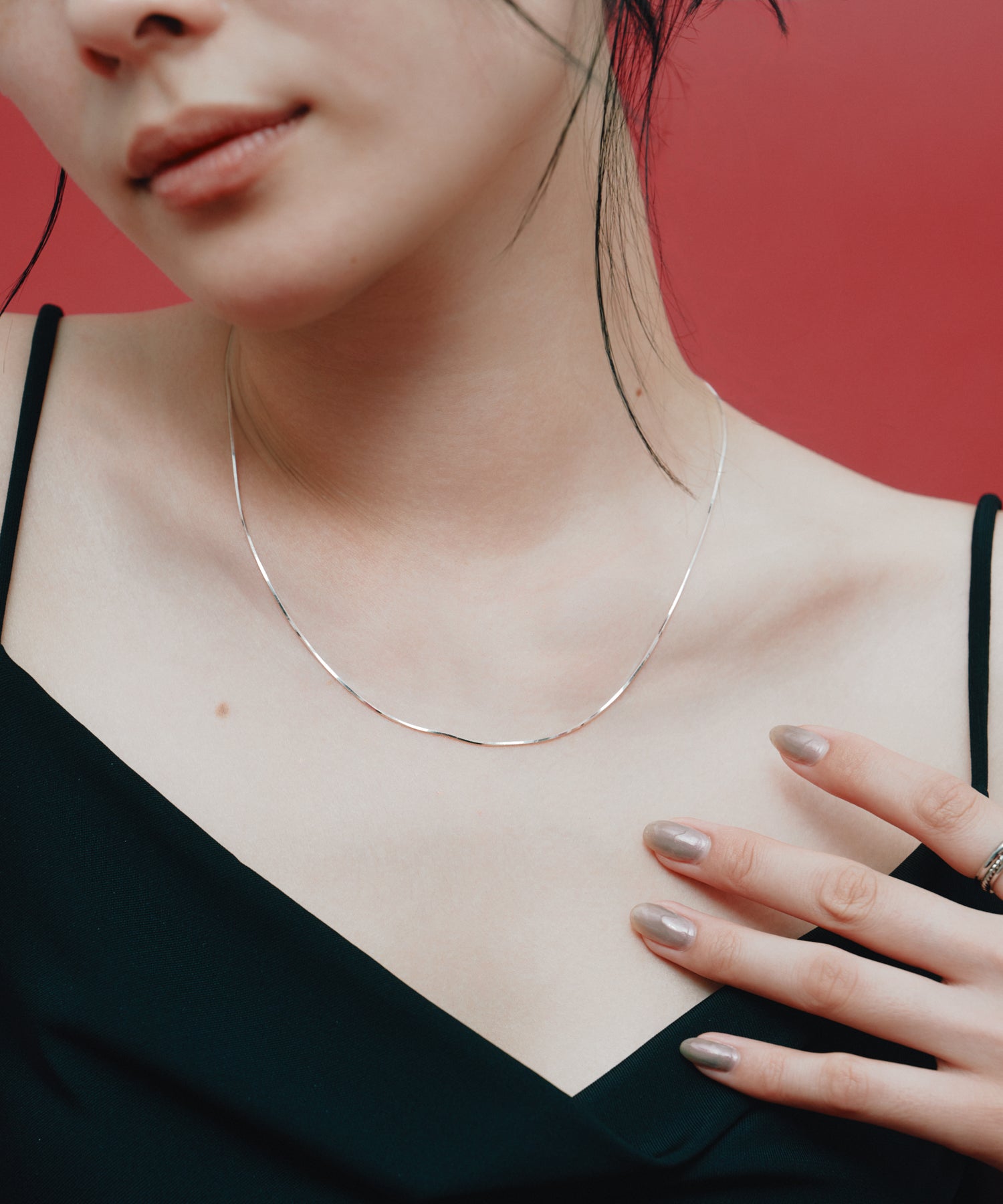 Thin Snake Chain Necklace［Silver925］ | 大人の毎日使える