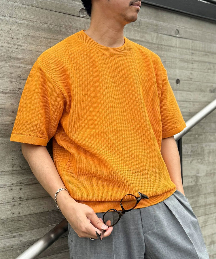 WEB限定】【BATONER/バトナー】OX SUMMER KNIT CREW NECK S/S 25SS（5