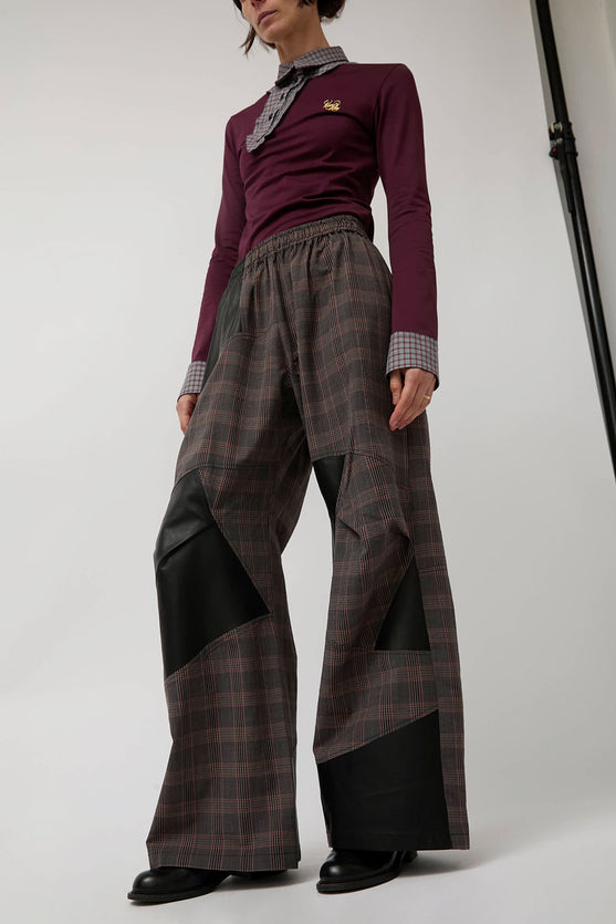 Rave Review Kirsten Pants in Brown Check – No.6 Store