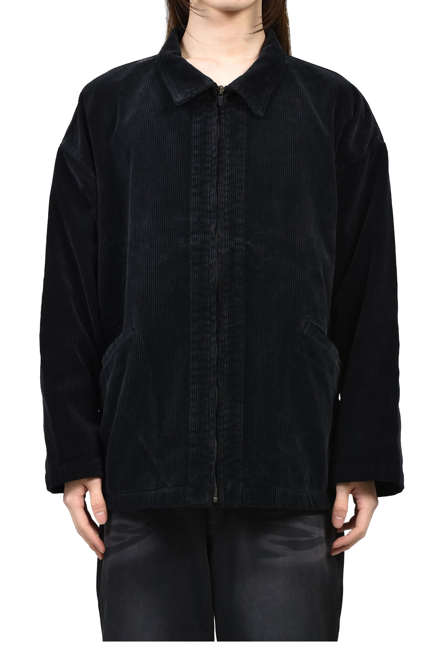 PORTER CLASSIC ポーター クラシック FW25 CORDUROY ZIP JACKET / BLK