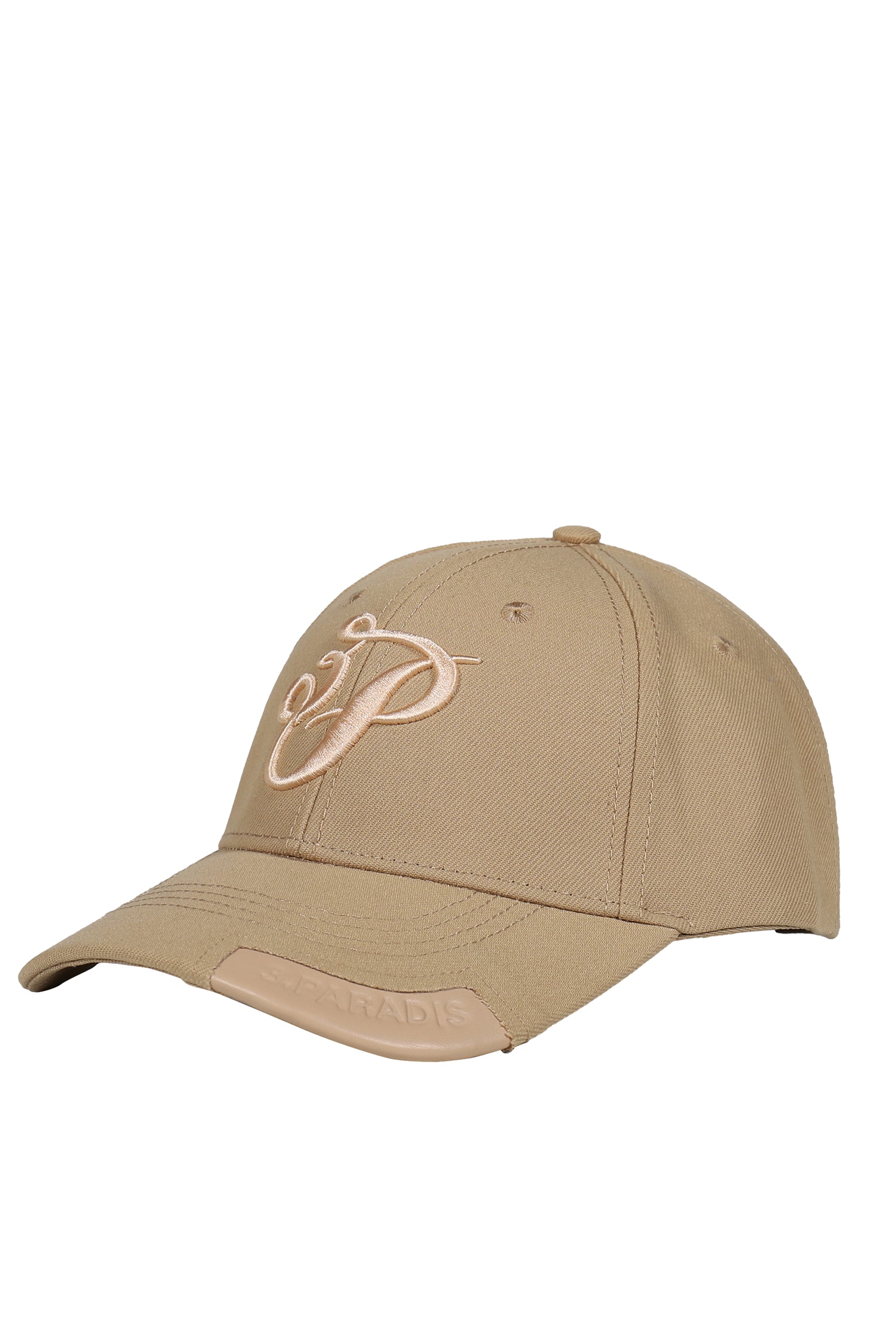 3.PARADIS 3P CURSIVE LOGO CAP / BEI - NUBIAN ヌビアン