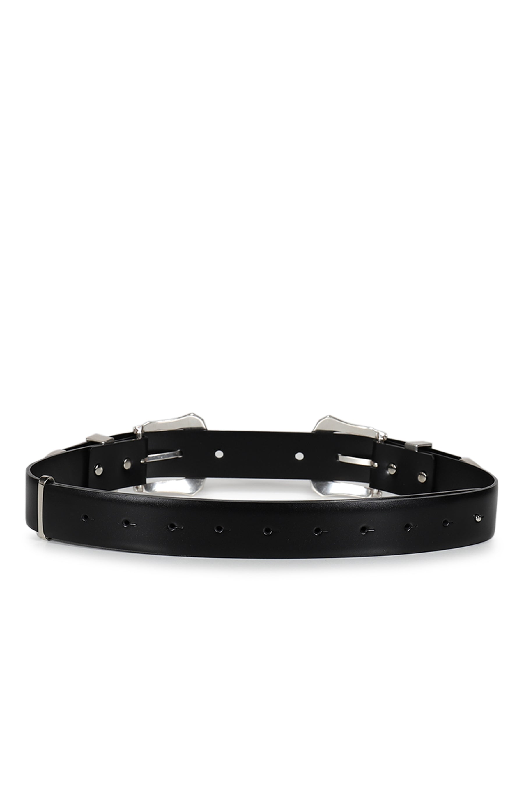 TOGA TOO トーガ SS26 DOUBLE BUCKLE WIDE BELT / BLK - NUBIAN ヌビアン