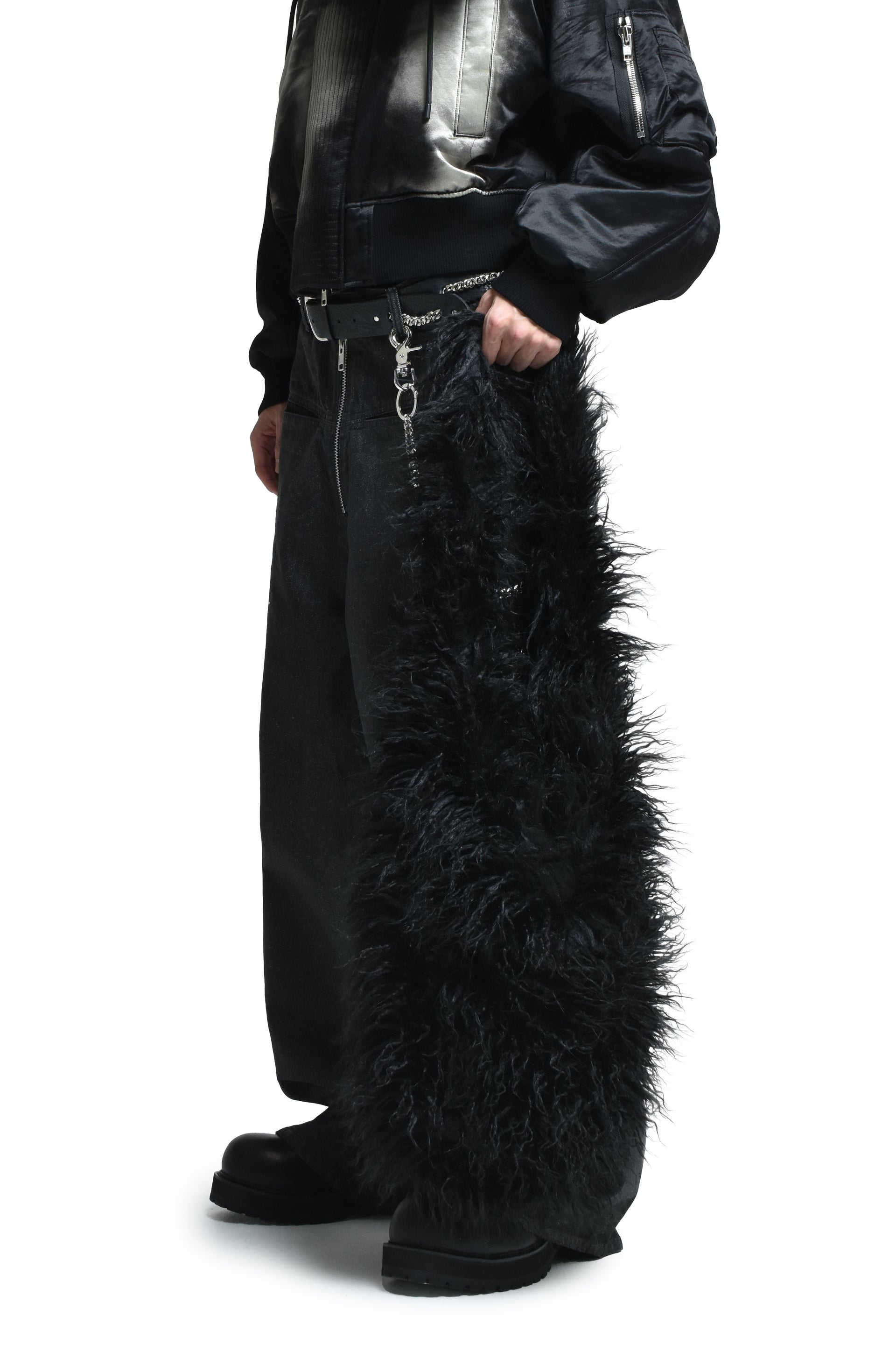 FILTH フィルス FW25 HAIRY FUR SHOULDER BAG / BLK - NUBIAN ヌビアン