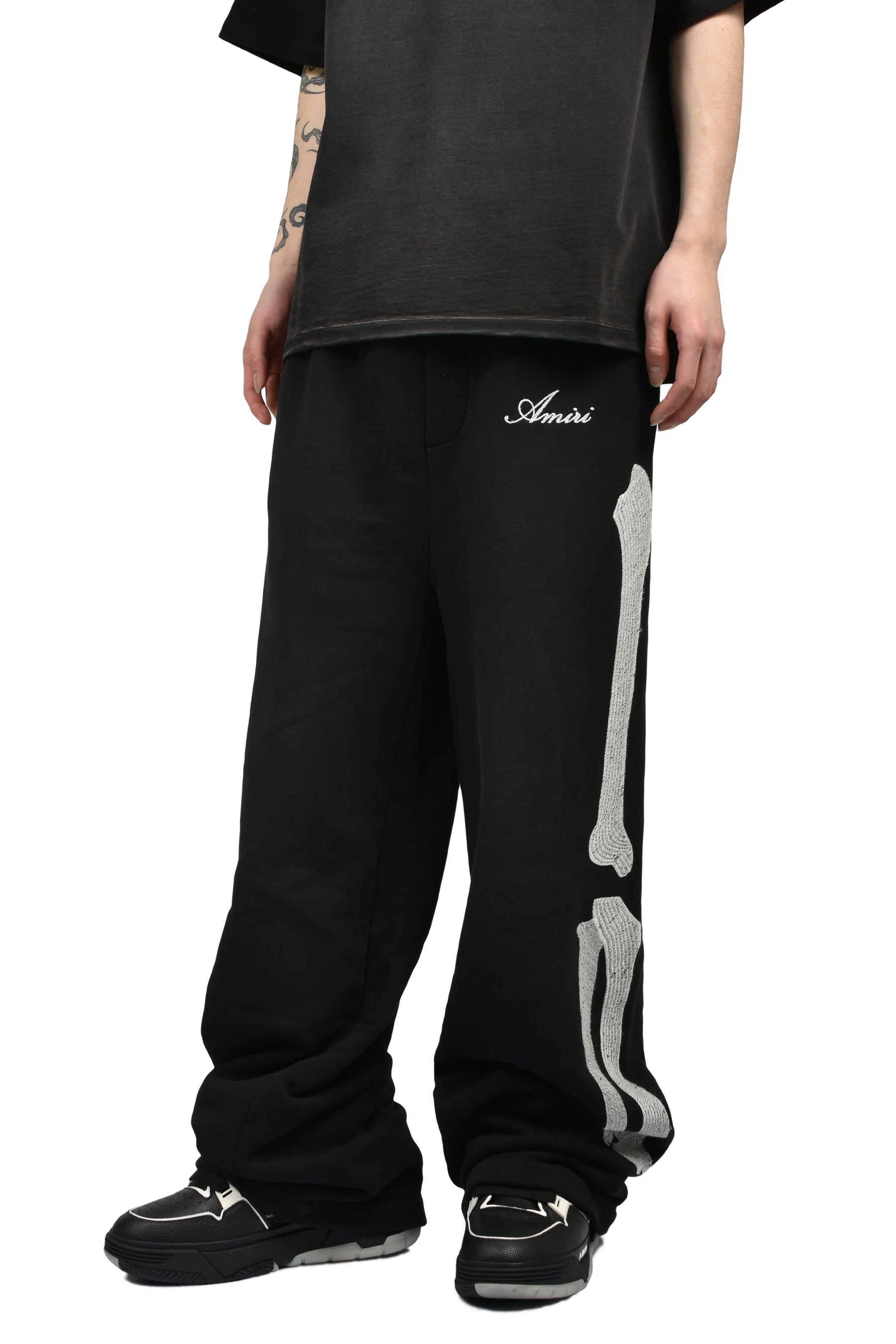 AMIRI アミリ SS26 BONES OVERSIZED SWEATPANT / BLK - NUBIAN ヌビアン