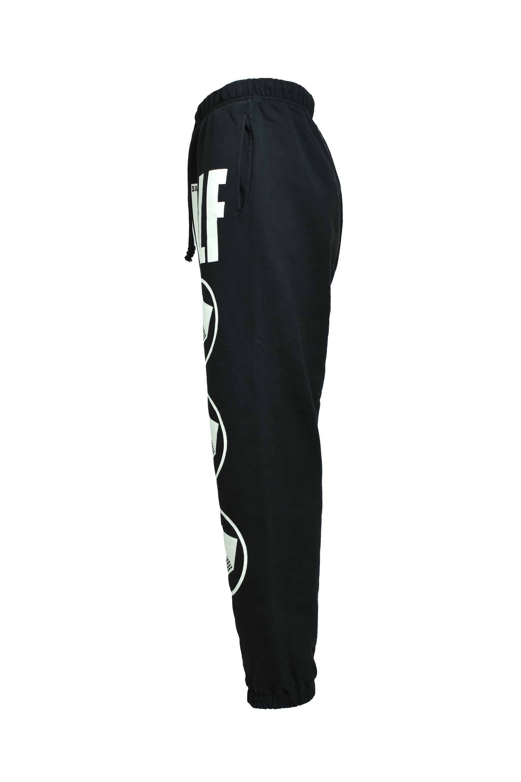 SAINT Mxxxxxx x The KLF FW25 KLF_SWEAT PANTS/KLF / BLACK - NUBIAN