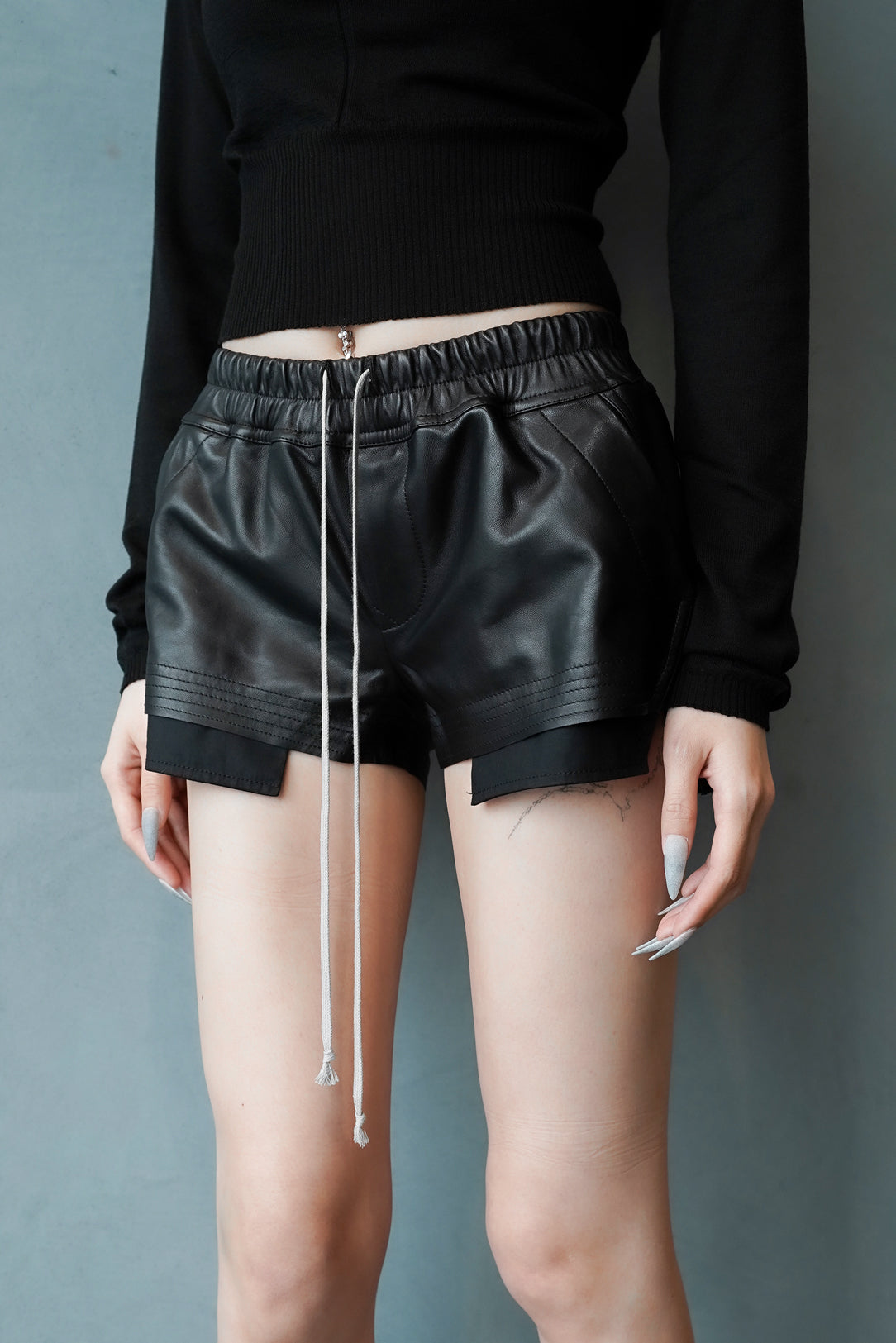 Rick Owens リックオウエンス SS26 TEMPLE FOG BOXERS / BLK - NUBIAN