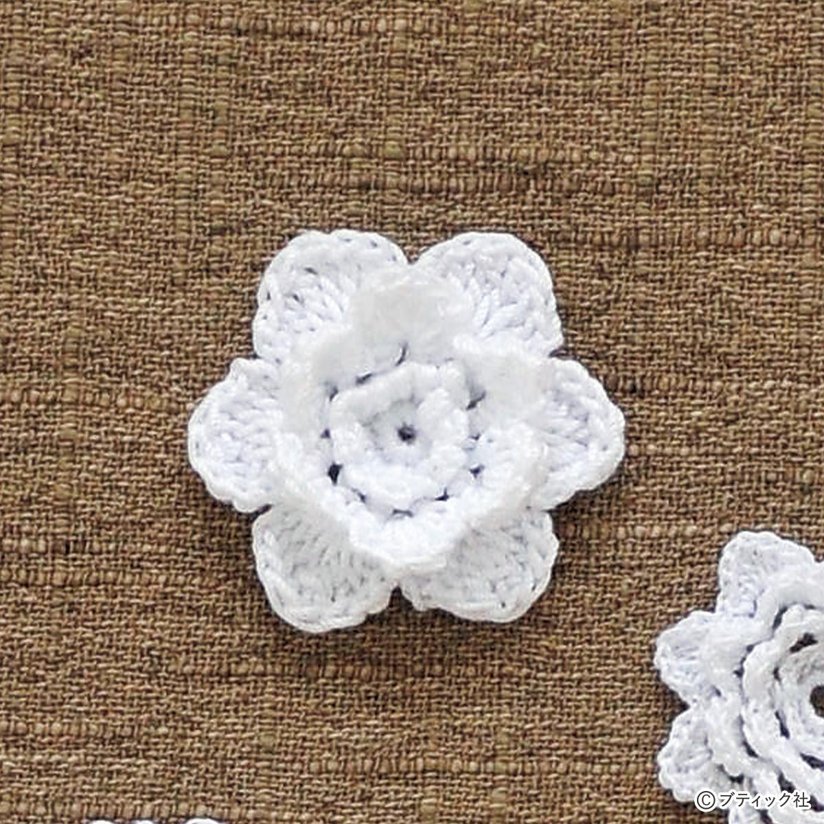 かわいい「フリージアの花モチーフのレース」編み方｜ぬくもり