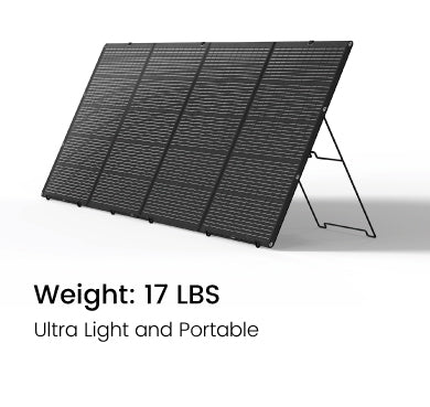 Buy Nurzviy 400W Portable Solar Panel, Backup Power for Emergencies