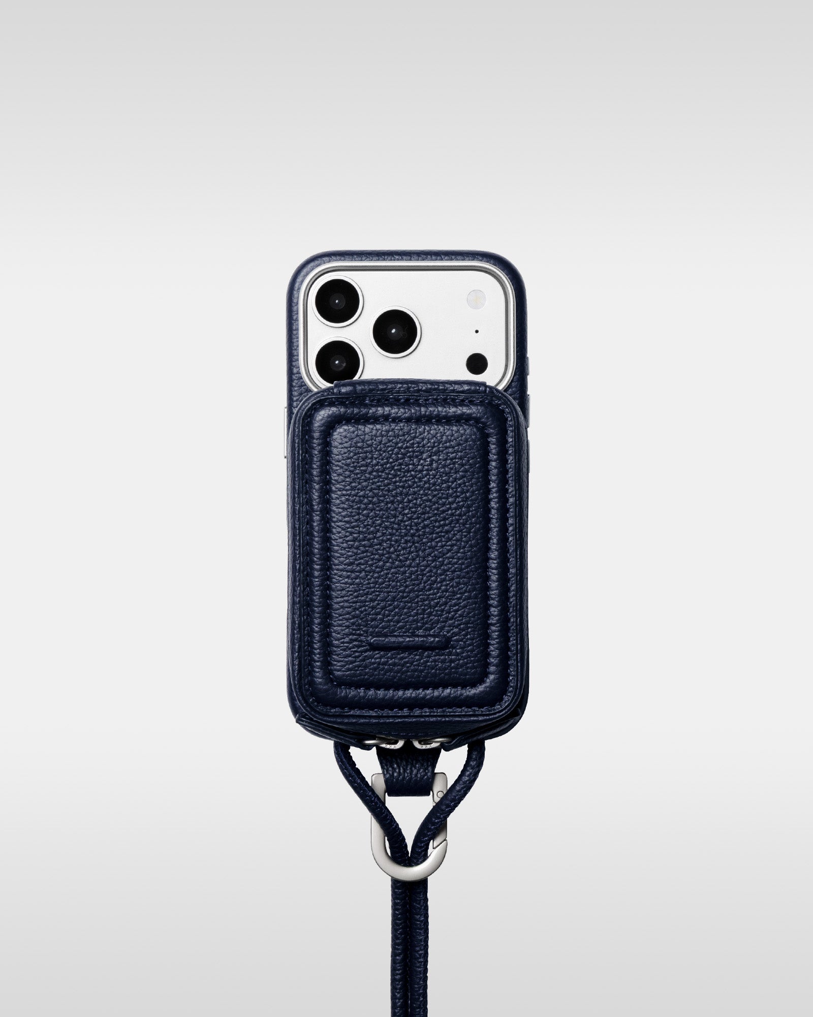 レザー製 iPhoneケース セット / ストラップ付スマホケース / スマホ