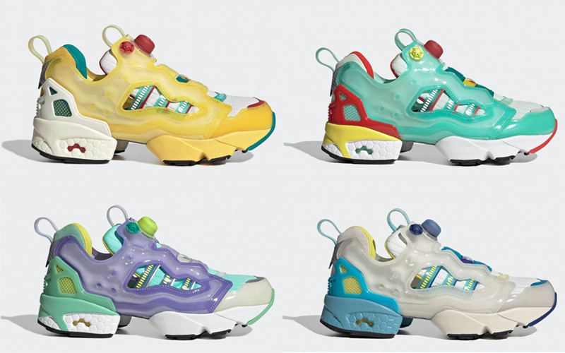 adidas OriginalsとReebokのアイコンモデルが融合したコラボスニーカー