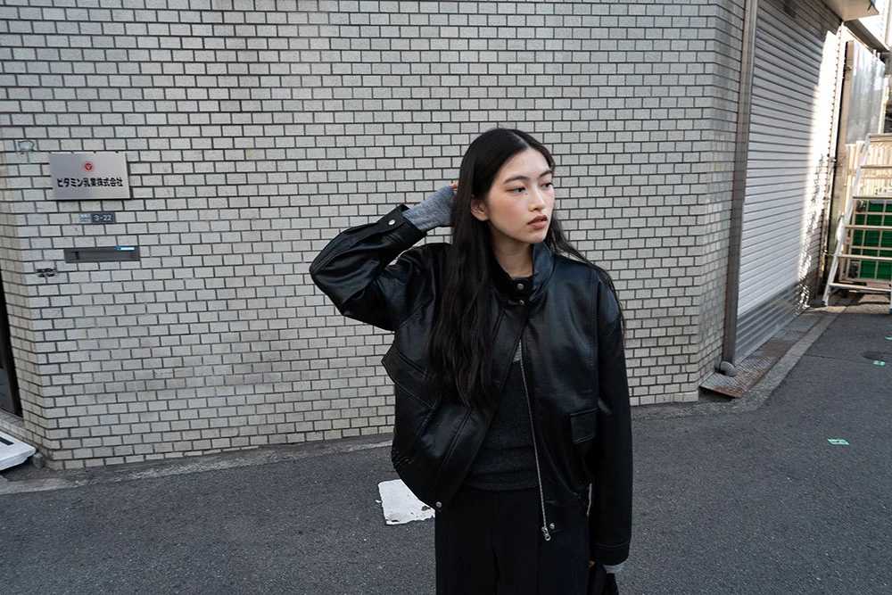 linger leather jacket | OHOTORO
