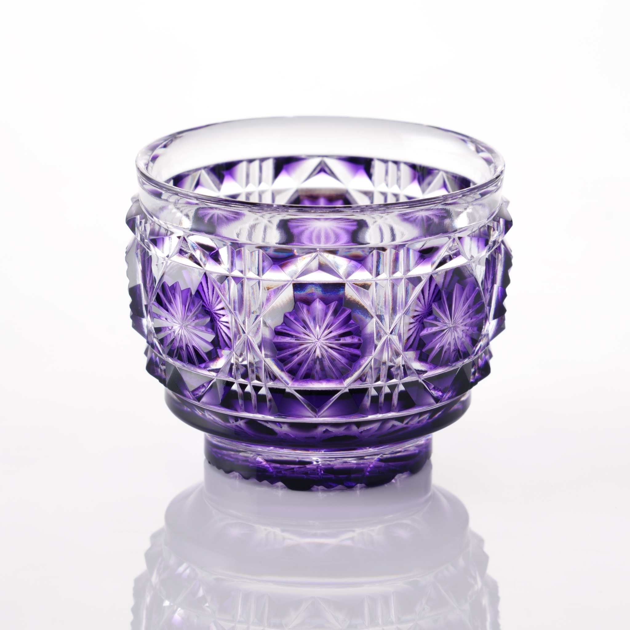 Satsuma Kiriko Large Shimadzu Purple Sake Cup – Regal Handcrafted
