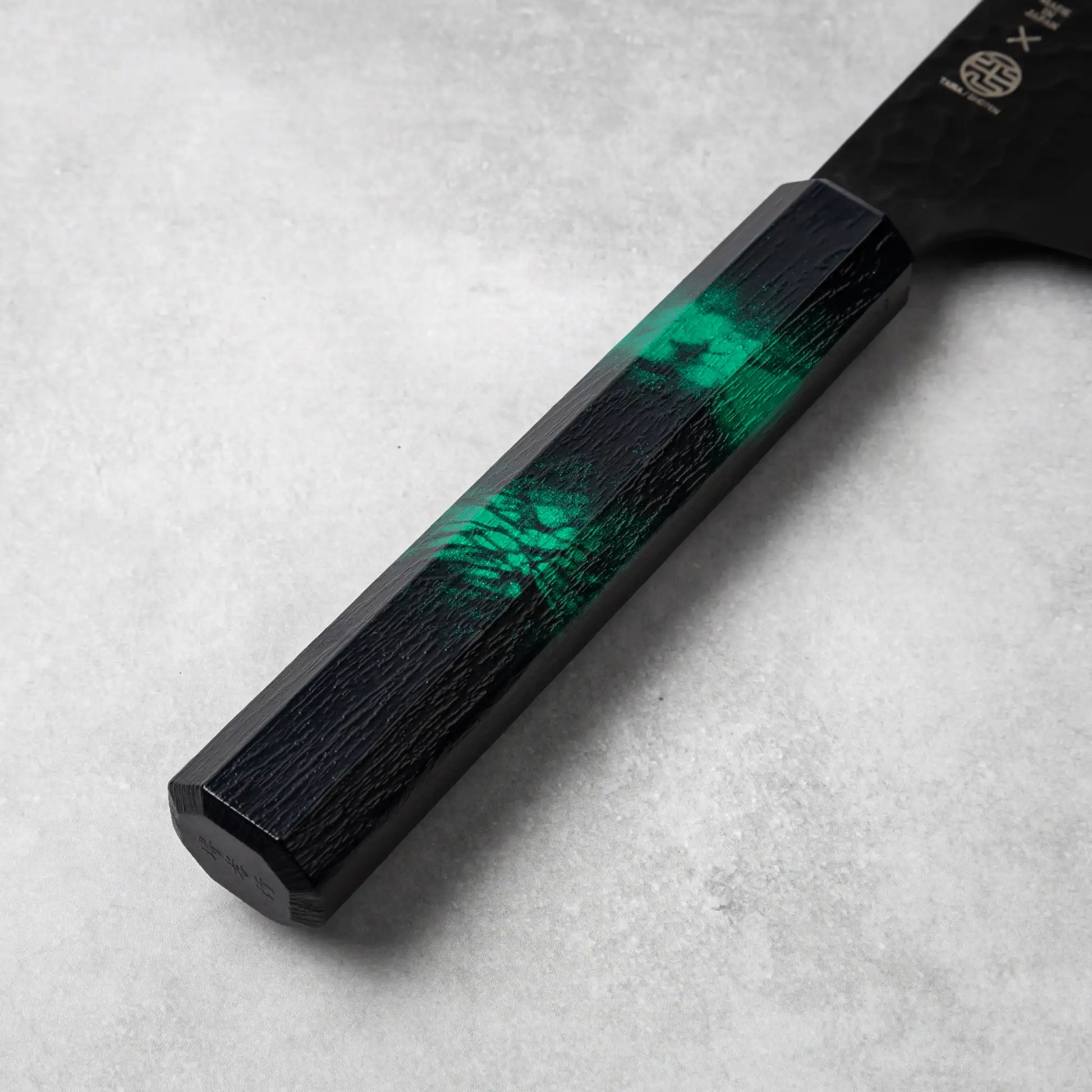 Sakai Takayuki Kurokage VG10 Kengata Chef Knife Green Handle – omakase