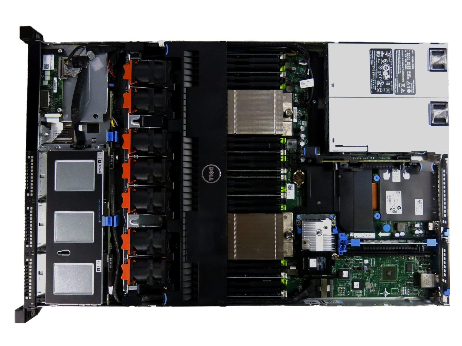 Dell R620 10 bay 2x E5-2670V2 64GB 8x 512GB SSD SATA RPS 2x 750W iDrac