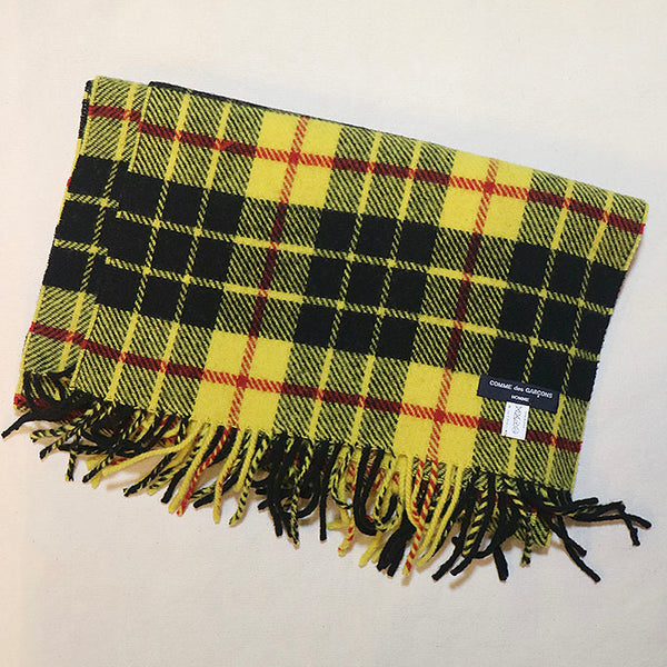 COMME des GARCONS HOMME タータンチェックマフラー