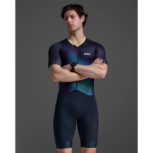 2XU ( ツータイムズユー ) トライスーツ AERO HEX SLEEVED TRISUIT
