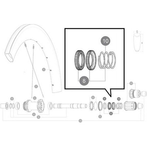 MAVIC ( マヴィック ) リペアパーツ 2 RATHETS + SPRING + GREASE for